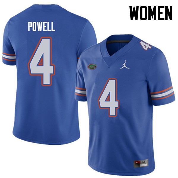 Jordan Brand Women #4 Brandon Powell Florida Gators College Football Jerseys Royal